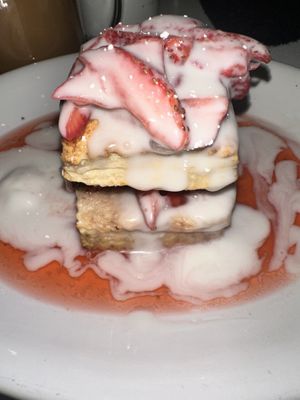 Vegan strawberry shortcake #Veganuary at POST  in New York City