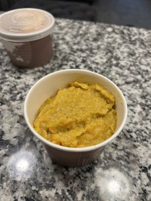 Sweet Potato Grits (GF)  at The Smokin' Onion in Asheville