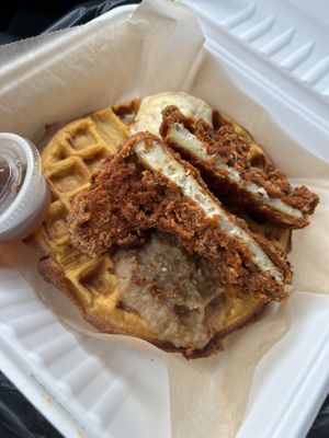 🥵🍗🍠🧇  at The Smokin' Onion in Asheville