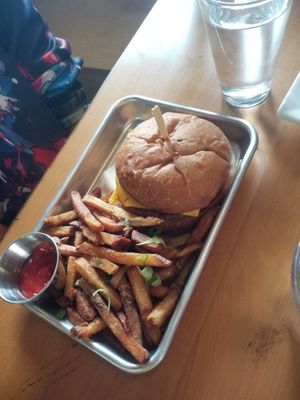 Kids menu "I only want fries" at The Smokin' Onion in Asheville