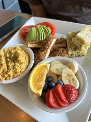 Breakfast plate   at The Smokin' Onion in Asheville