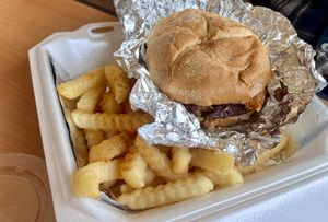 The Tango Burgerr  at The Vegan Spot in Fayetteville
