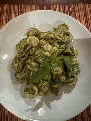 Orecchiette mit Veganer Pesto  at Gili Asahan Eco Lodge & Restaurant in Gili Asahan