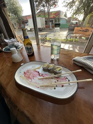 Sushi made vegan   at La Ruca & Fresh in Puerto Natales
