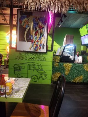 Counter at Mike's Vegan Grill in Charlotte