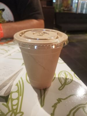 Chocolate milkshake at Mike's Vegan Grill in Charlotte