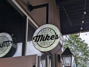 Signage at Mike's Vegan Grill in Charlotte