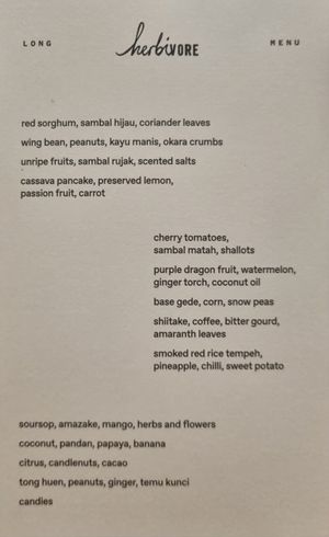 All separate servings, wow. at Herbivore by Locavore in Ubud