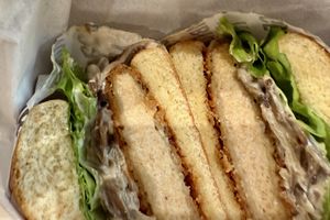 Shroom burger  at VeganBurg in Hesperia