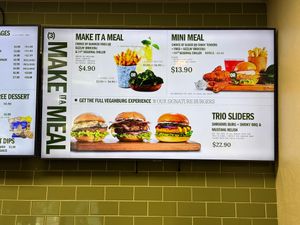 Menu at VeganBurg in Hesperia