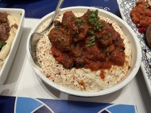 Mouttabal with kafta   at Al Safadi in Abu Dhabi