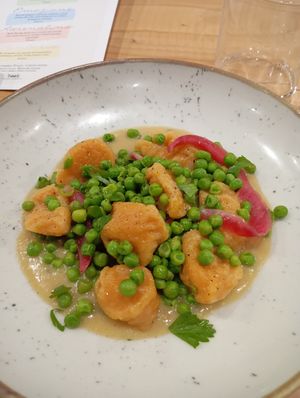 Sweet potato gnocchi at Baak Libreria Bistrot in Bologna