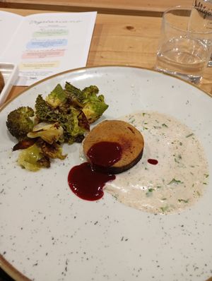 Vegan fillet at Baak Libreria Bistrot in Bologna