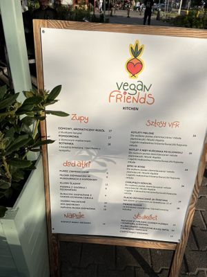 The traditional side of the menu! Falla is the other menu with wraps, falafel, burgers etc  at Vegan Friends Kitchen in Warsaw