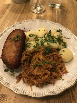 Chicken Kiev   at Vegan Friends Kitchen in Warsaw
