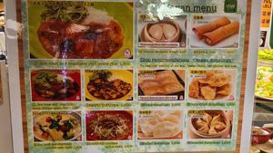 Vegan menu in english at Mama Huhu in Tokyo