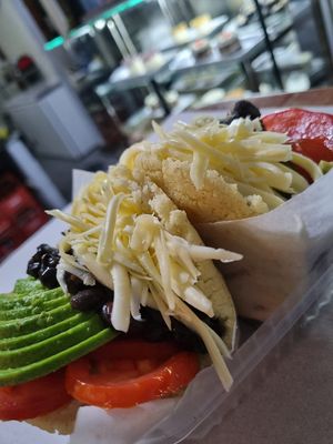 Arepa vegetariana, opción vegana sin queso #Veganuary at Venco in Salta