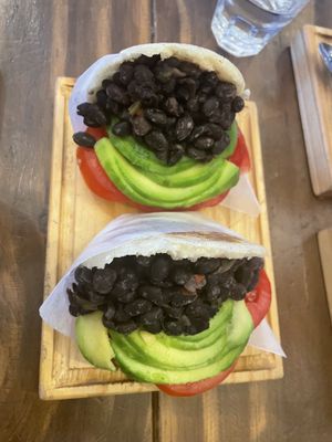 Vegan arepas  at Venco in Salta