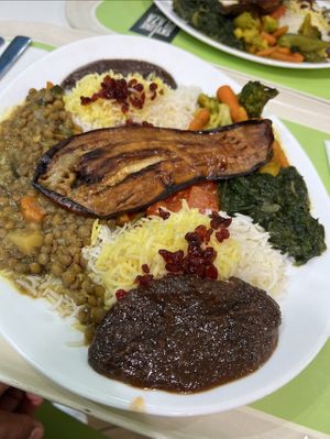 Mixed Vegan Plate  at Mahnaz in Frankfurt