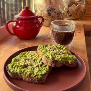 Tostadas masa madre  at RURAL in Cochamo