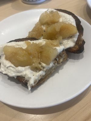 Vegan Local Fruit Jam Toast  at Nana's in Mystic