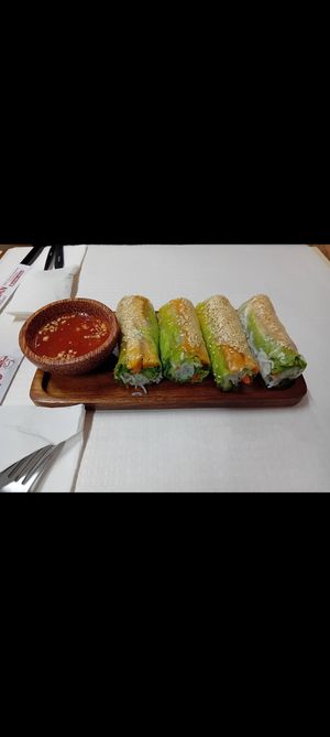Spring rolls at Co Lan Restaurant in Lisbon
