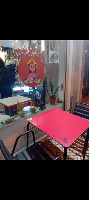 Outside at Co Lan Restaurant in Lisbon