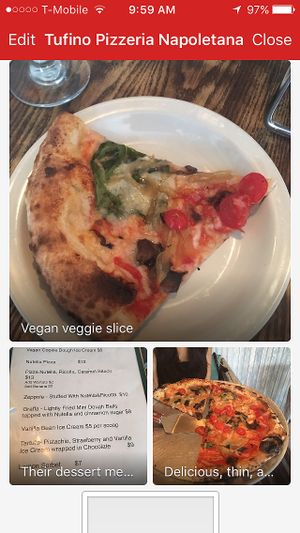 This restaurant has vegan pizza, vegan calzones, vegan paninis, and even vegan cookie dough ice cream for dessert!  at Tufino Pizzeria in Astoria