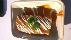 Vegan ranchero burrito at Verdine - Food Truck in Houston