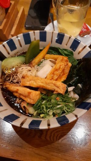 Black garlic miso tofu ramen at Takumi - Central  in Amsterdam
