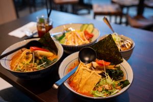 Spicy vegan tofu miso ramen  at Takumi - Central  in Amsterdam