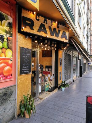 Entrance at Rawa Speciality Coffee in Granada