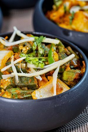 Bhindi Do Pyaza at Tagline Modern Indian & Arabic Restaurant and Bar in Kowloon