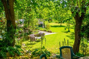 Garden at Cinco Lunas Vegan Conscious Guesthouse in Zahara De La Sierra