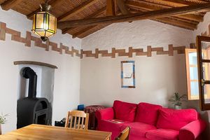 Shared Living Room at Cinco Lunas Vegan Conscious Guesthouse in Zahara De La Sierra