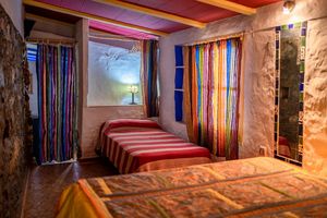 Apartment Sleeping Room at Cinco Lunas Vegan Conscious Guesthouse in Zahara De La Sierra