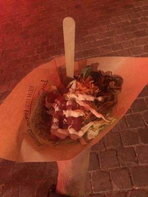 gyros  at Loving Hut Express in Antwerpen