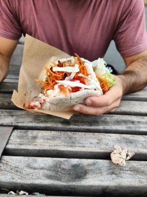 Gyros - yummy! at Loving Hut Express in Antwerpen