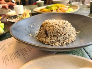 Truffle fried rice at Longtime Dining in Brisbane