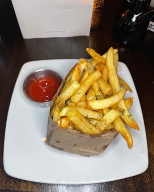 Vegan Truffle Fries  at Chuck's Fish in Mobile