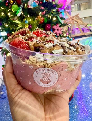 ‘Stupid Cupid’ bowl, with vegan toppings subbed in.   at Playa Bowls  in Dayton