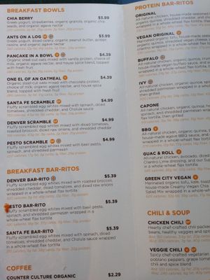 Menu part 1
 at Protein Bar - 7th St in Washington