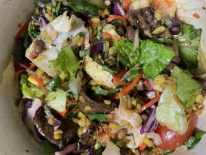 Mixing well & it is poke time!  at Poke All Day - Gongdeok in Seoul