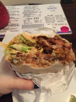 Vegan burrito with soy  at Burrito Baby in Berlin