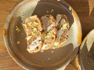 Daily lemon pie at Daržo Dubuo in Vilnius