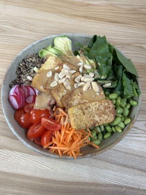 tofu bowl  at Daržo Dubuo in Vilnius