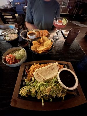 I got the veggie fajitas with a side of rice and black beans. Waitress was kind and ensured no dairy touched my food.  at Kavas in Orlando