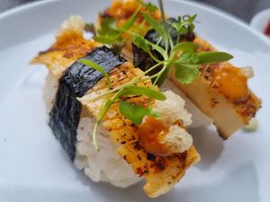 seared squid at Kimusabi in Newtown