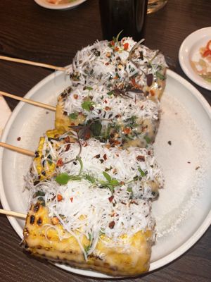 charred corn  at Kimusabi in Newtown