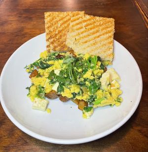 Vegan Scramble Breakfast Bowl  at Panini Pete's in Fairhope